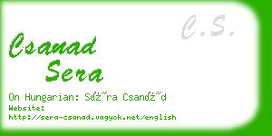 csanad sera business card